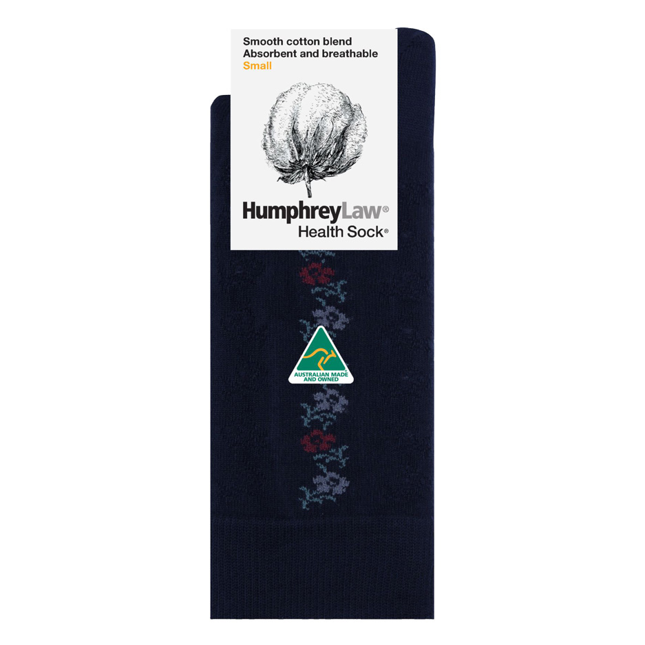 Humphrey Law Merc Cotton Pattern Ladies Sock